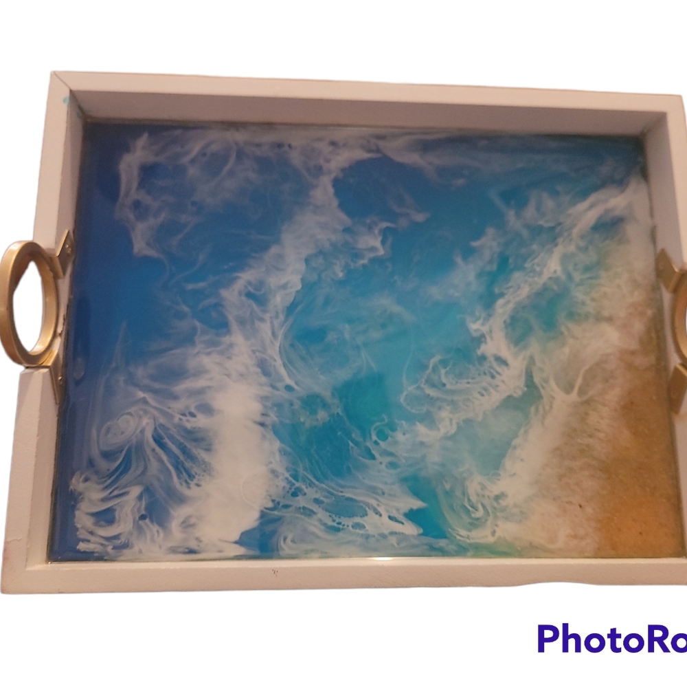 Ocean resin trinket jewelry tray get jewelry tray